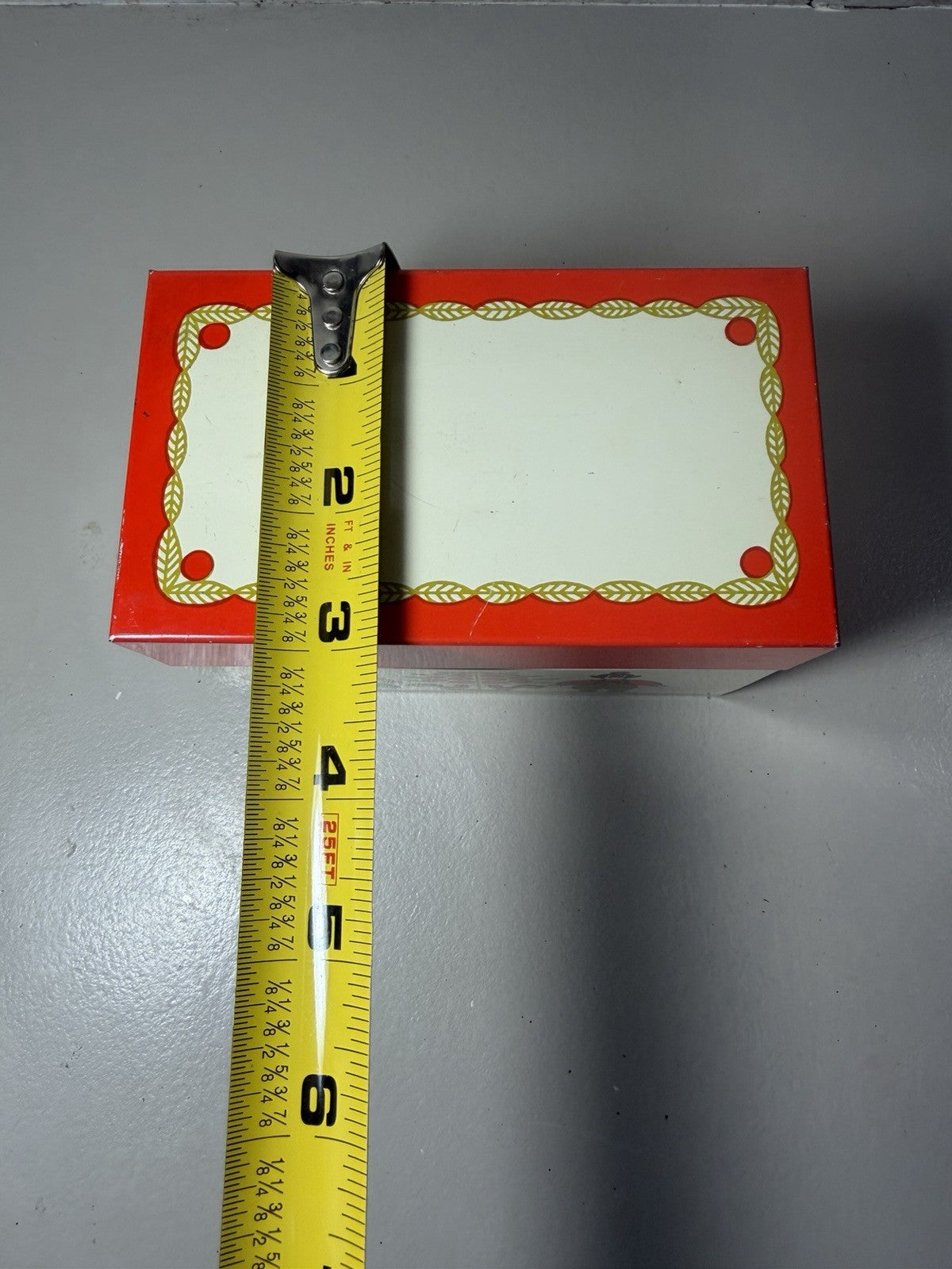Vintage Art Craft Metal Recipe Box Grandma Recipes Matching Potholder Kitchen