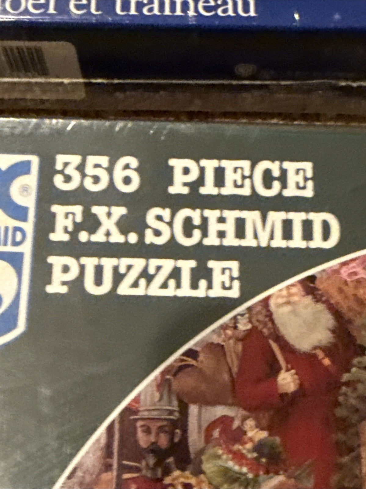 Vintage Christmas Jigsaw Puzzles Set of 5 Schmidt Bits Pieces Hallmark Santa 3D