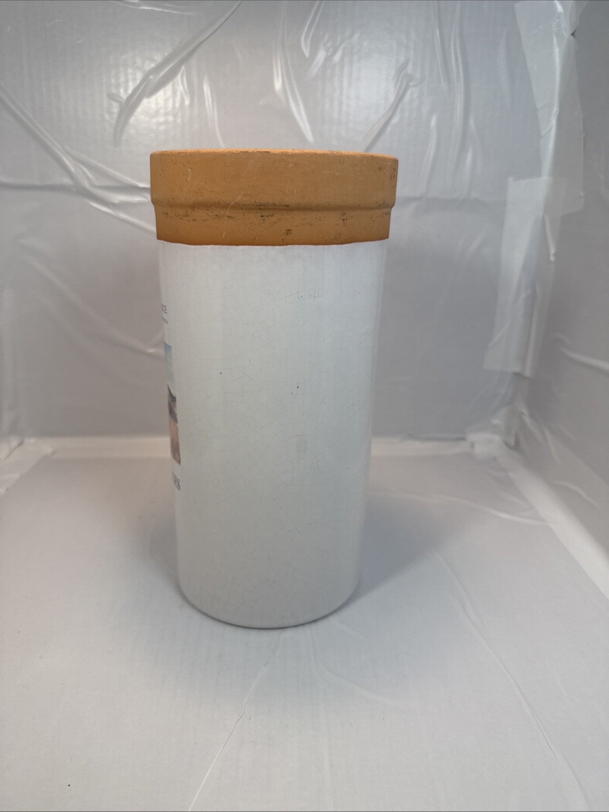 Domaine des Glauges Eyguieres Ceramic Wine Container Provence France 9.5x4.5”