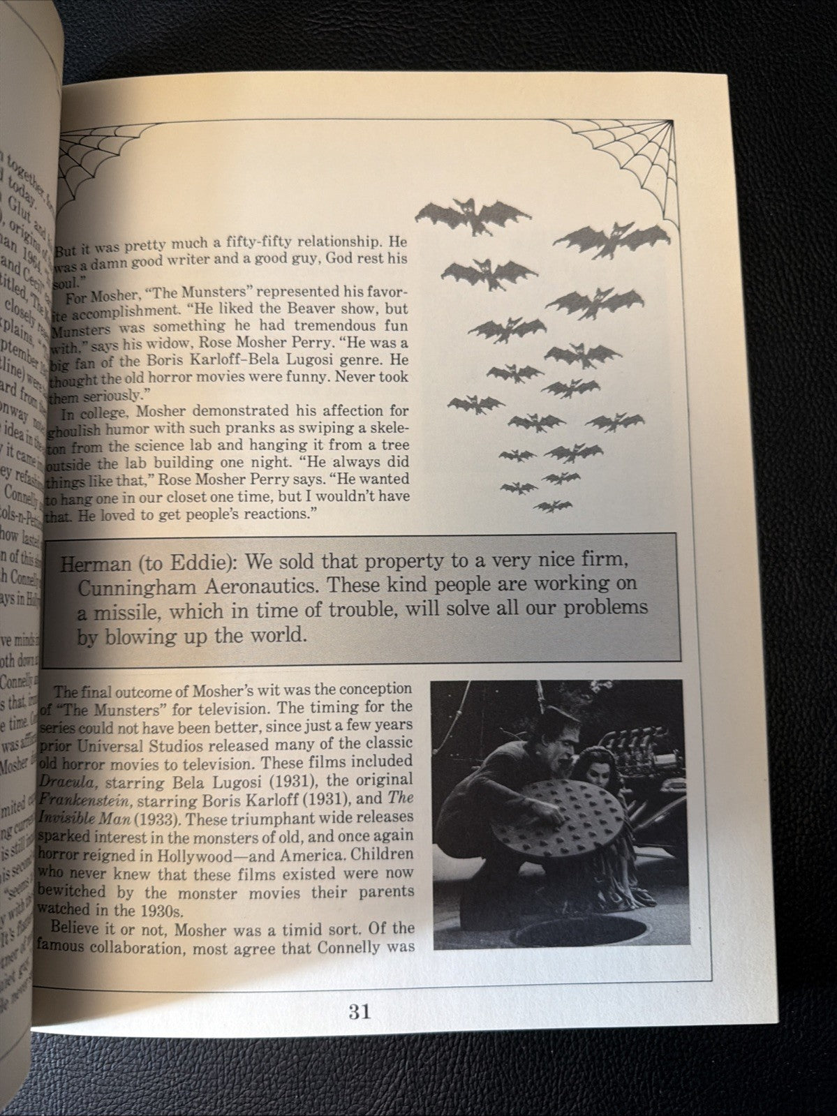 The Munsters TV First Family Fright Official Ghoul Guide Stephen Cox 1989 Book