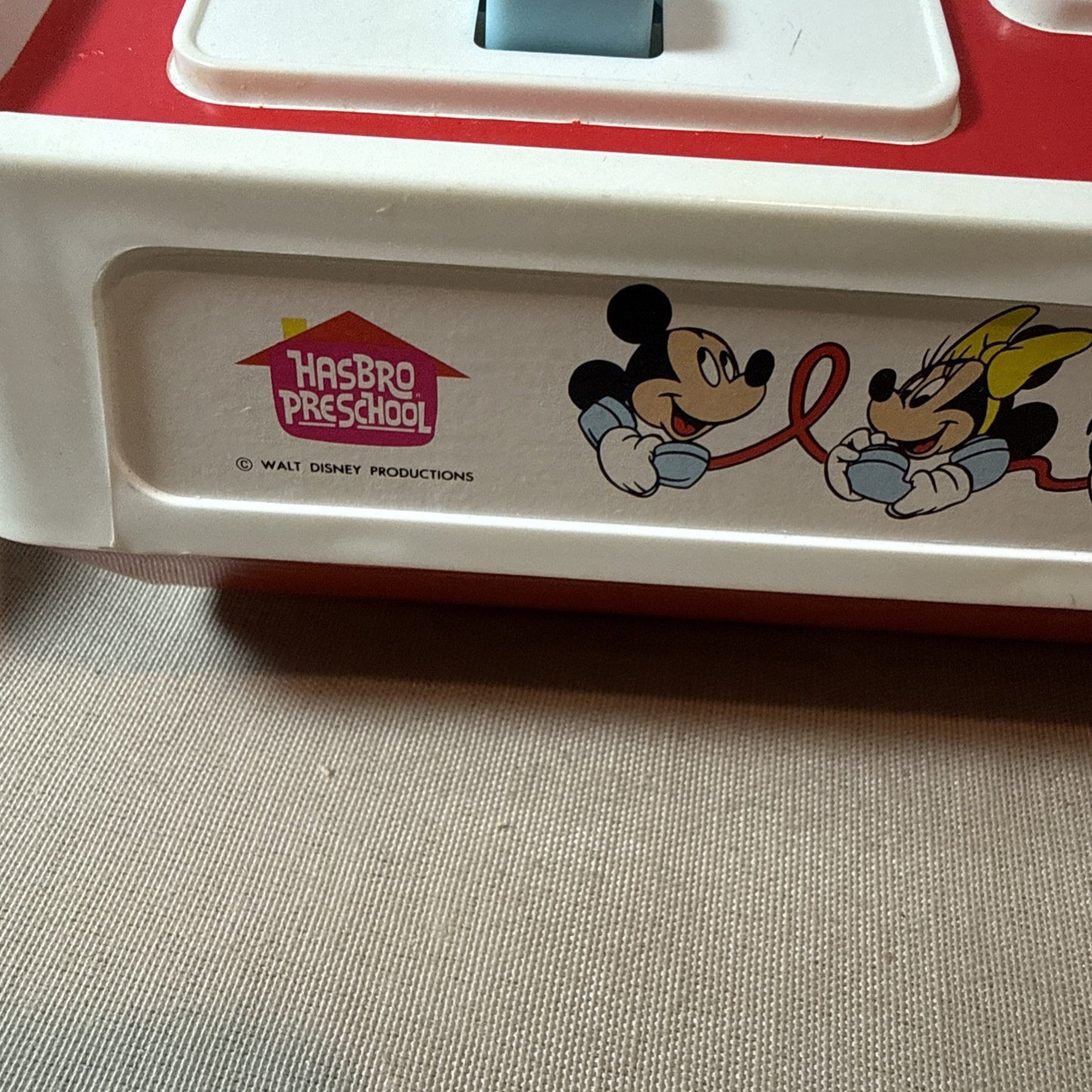 Vintage Walt Disney 1970s Hasbro Mickey Mouse Talking Phone - For Parts / Repair