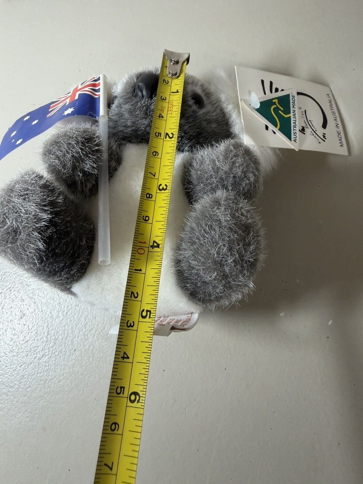 Australian Made Koala Plush Toy Holding Flag Souvenir Stuffed Animal Australia