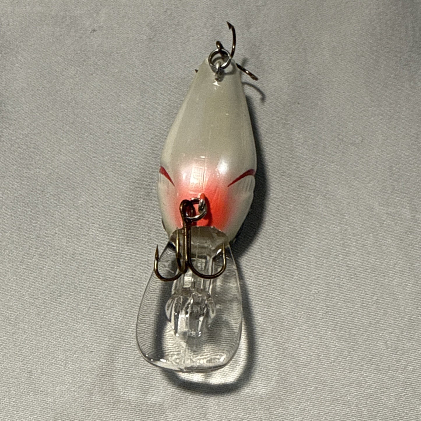 Lot of 2 Vintage Crankbait Fishing Lures Silver Shad Crawdad Bass