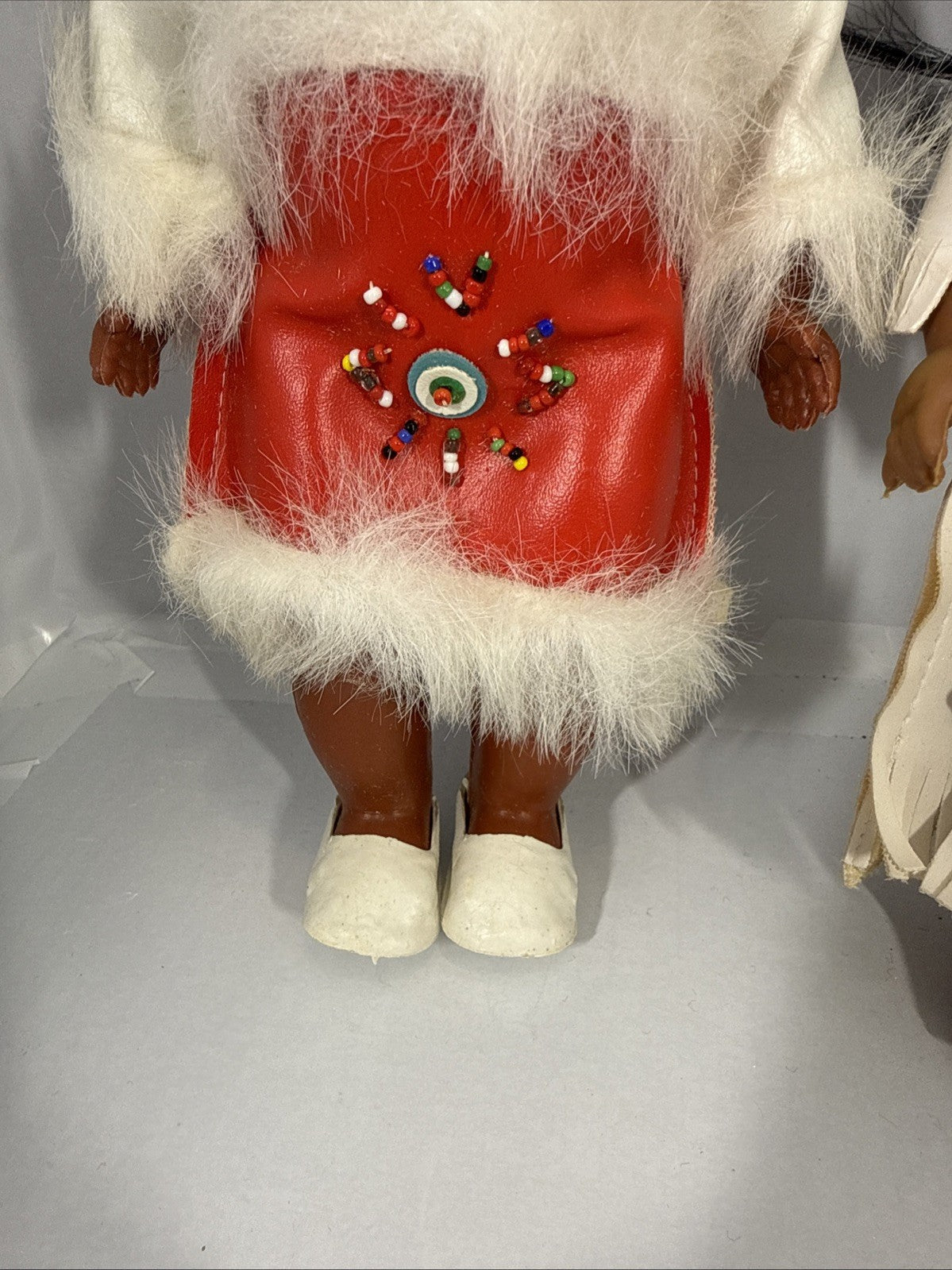 Vintage Native American Dolls Hong Kong Posable Figures 10" 12" Lot 2
