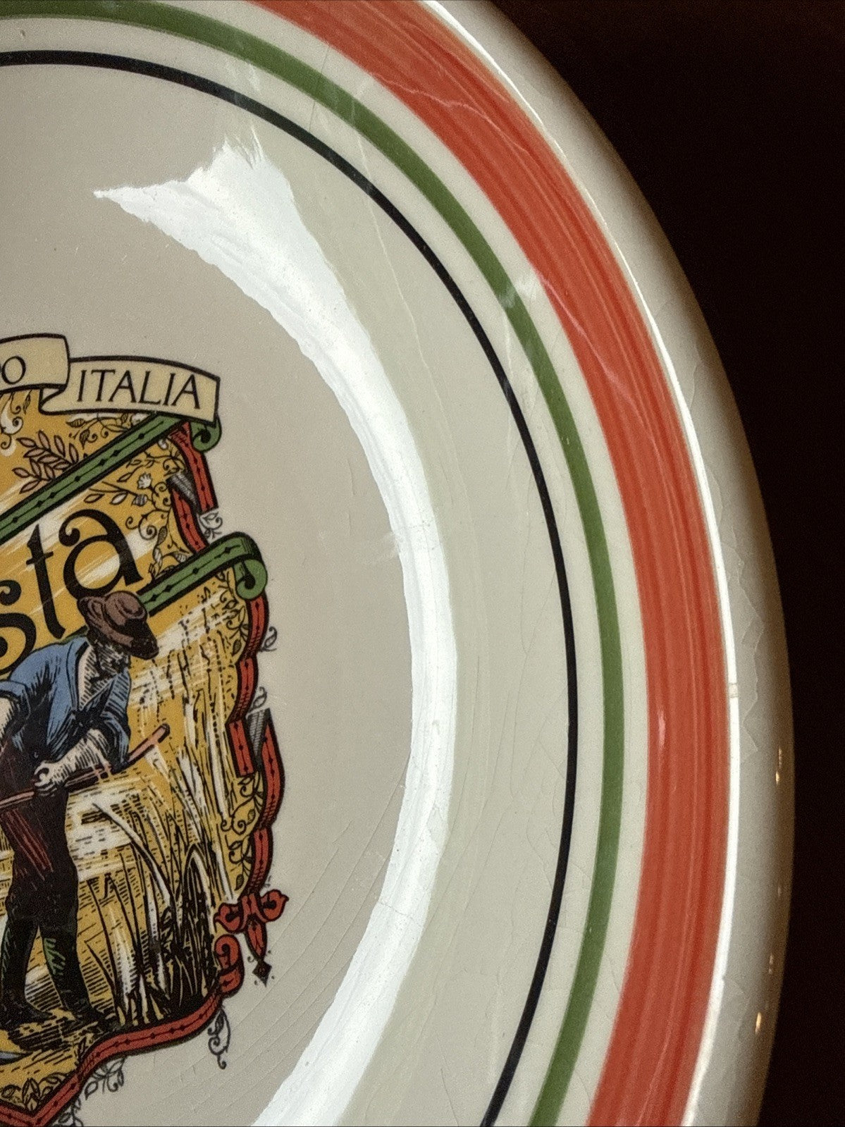 Vintage Buona San Remo Italia Pasta Serving Bowl Made In Italy Himark