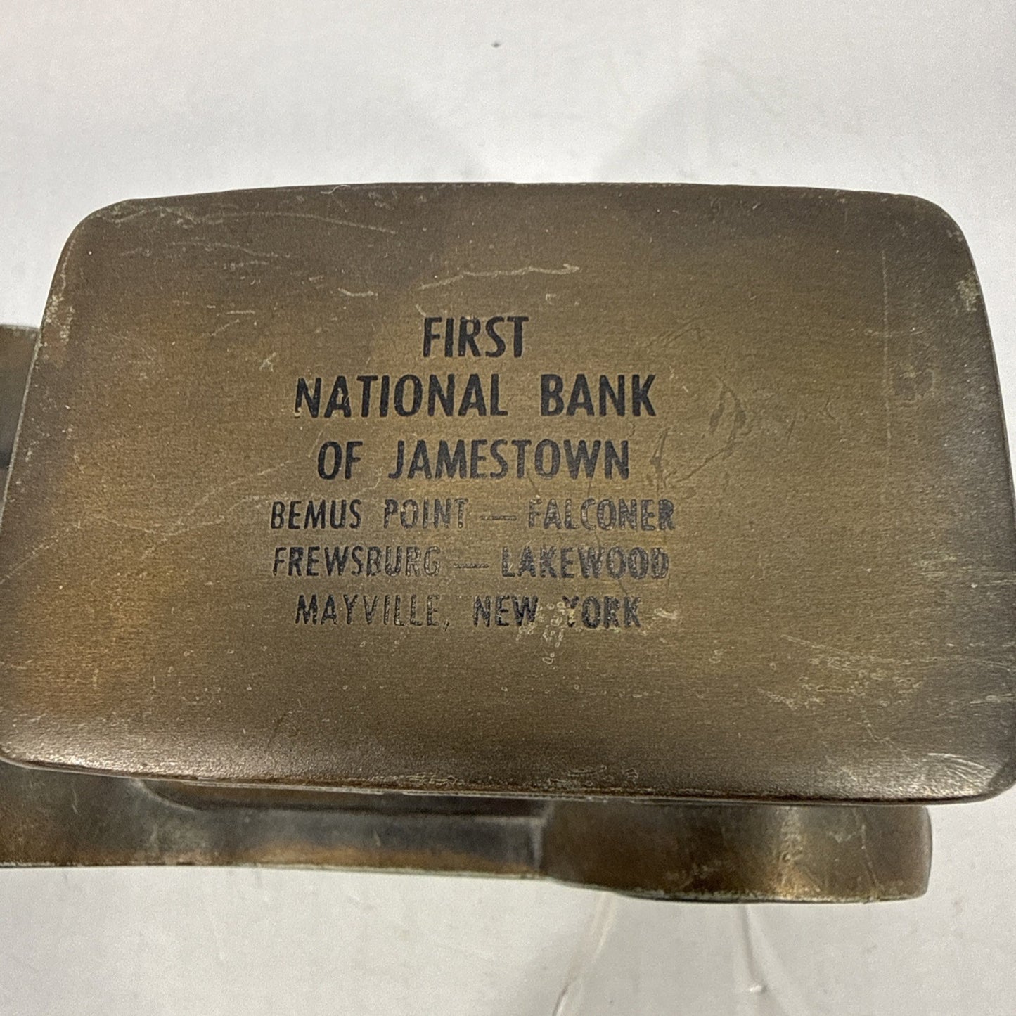 Vintage Banthrico 1926 Ford Model T Coin Bank First National Jamestown