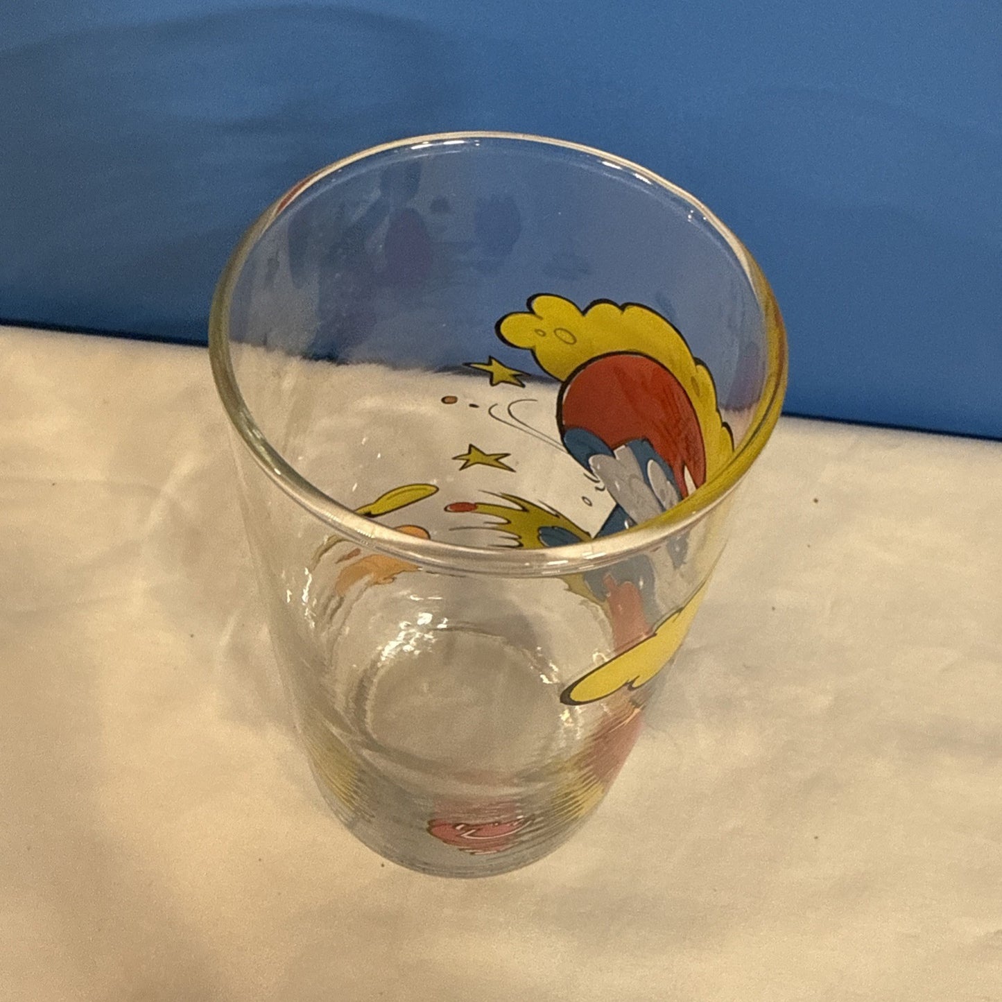 Vintage 1982 Smurfs Peyo Wallace Berrie Collectible Drinking Glasses Set of 7