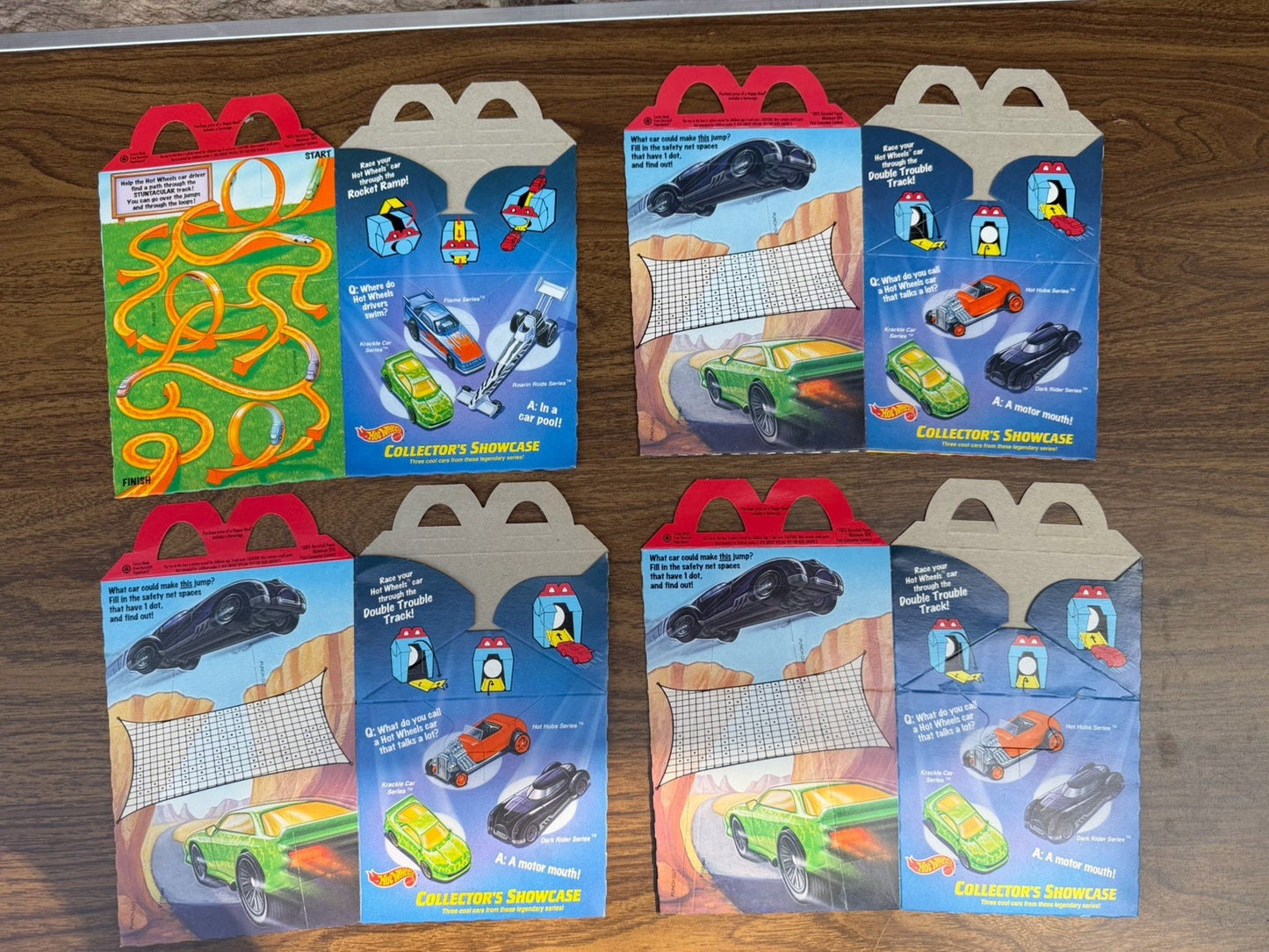 Vintage McDonalds Happy Meal Box Lot Beast Wars Disney Mixed 1990s Promo Boxes