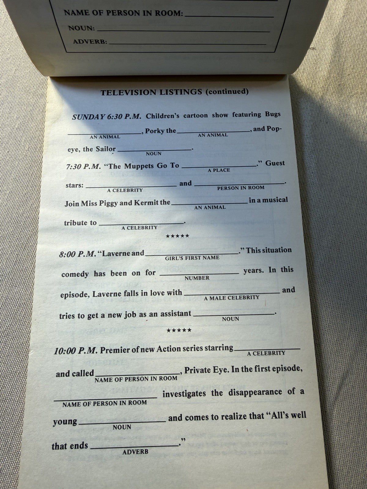 Vintage Mad Libs Books 1950s 1980 Roger Price Leonard Stern Humor Games Lot of 7