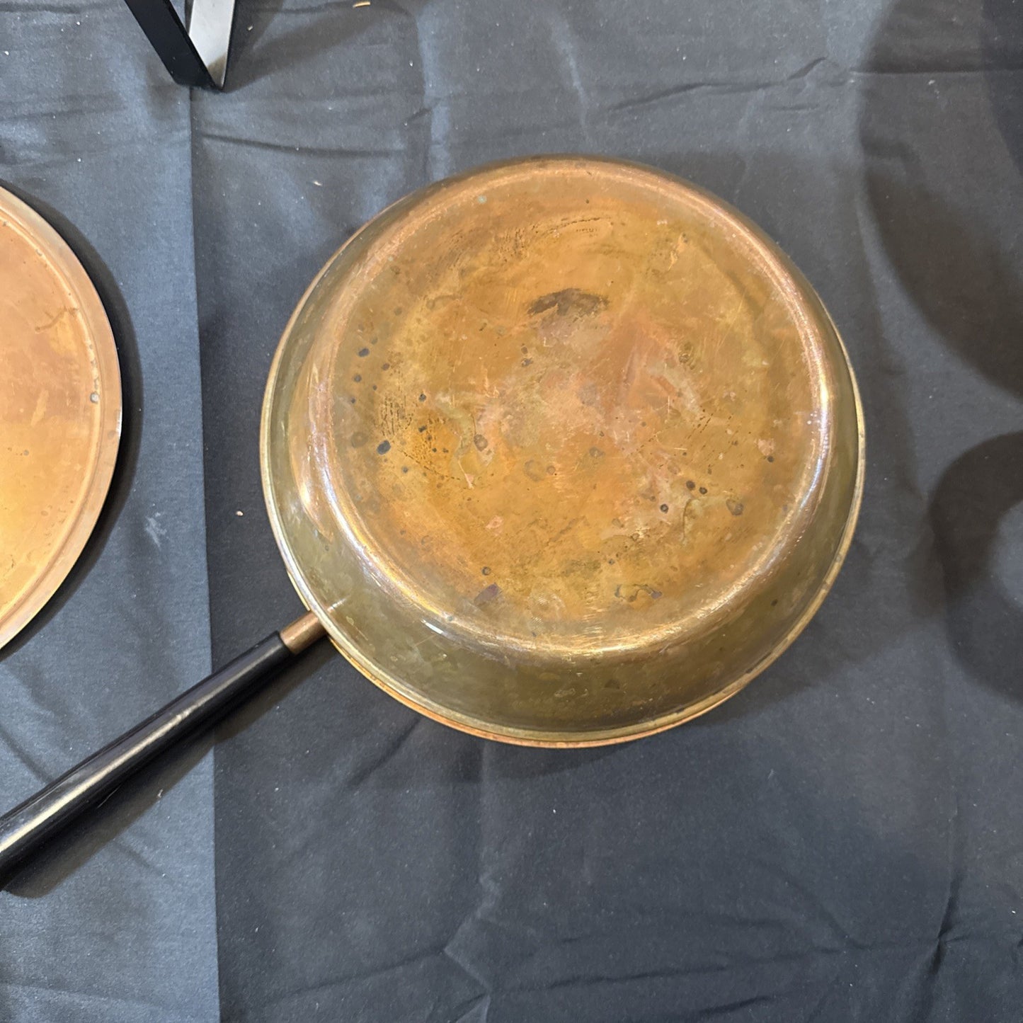 Vintage Solid Copper Buffet Chaffing Dish And Warmer Bowl Set of 3 Pieces