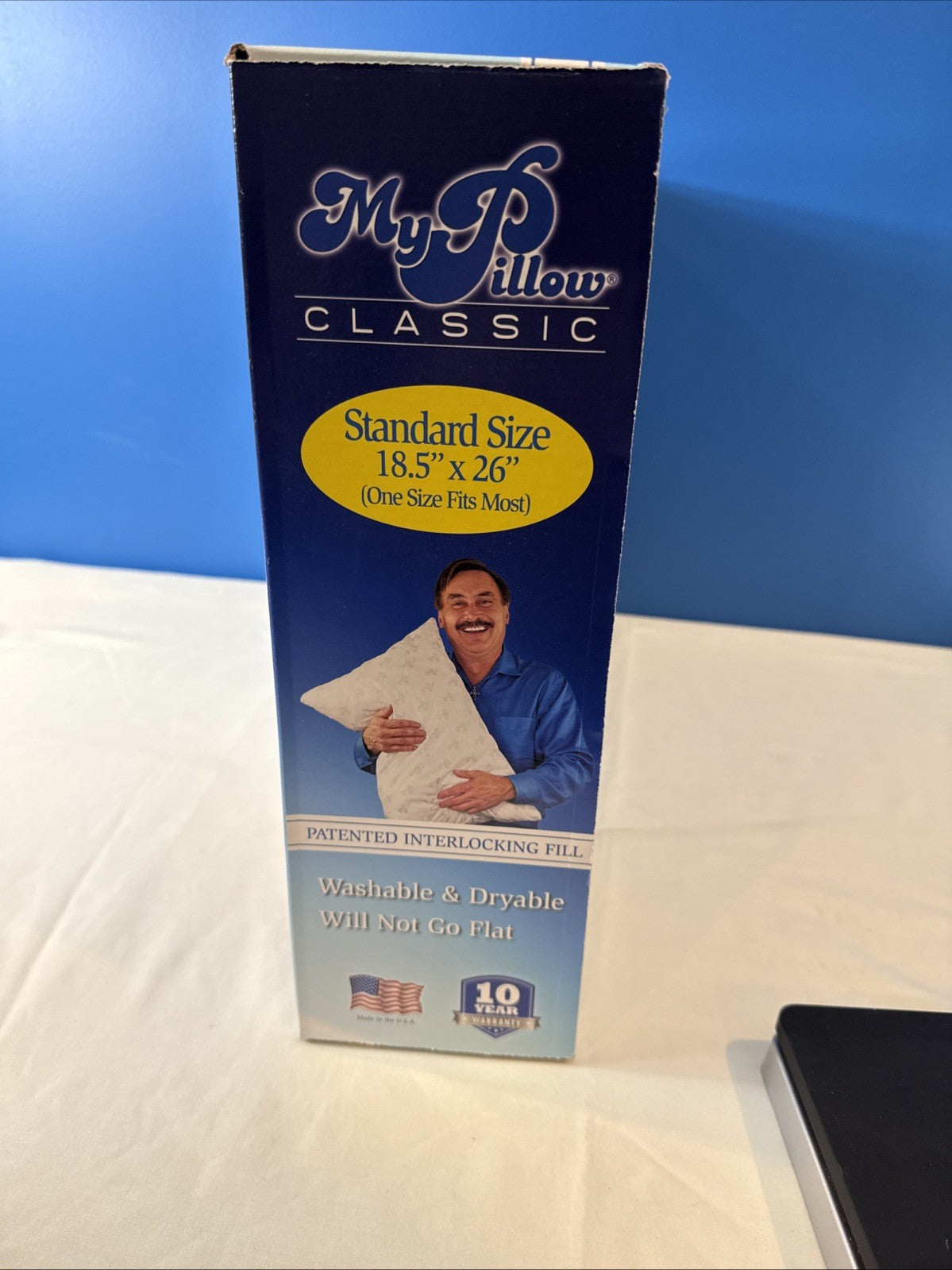 MyPillow Classic Bed Pillow White Adjustable Fill Washable Dryable 18.5x26 New