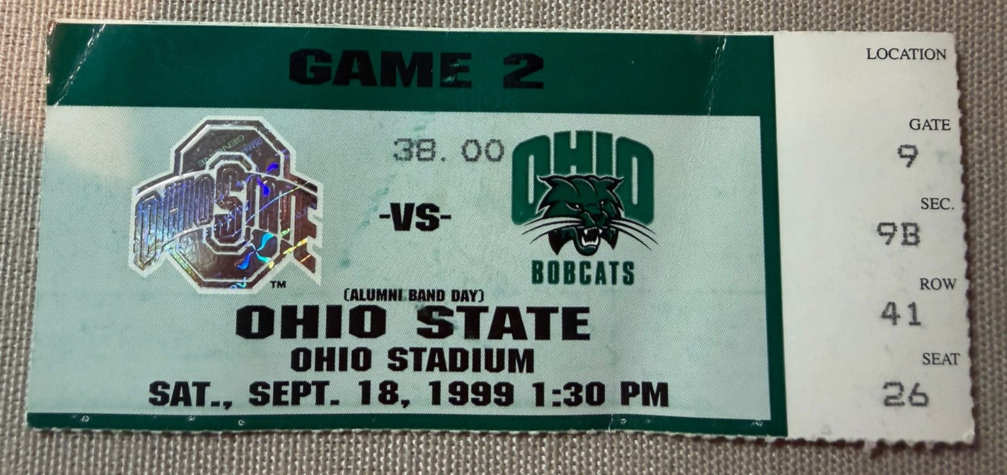 1999 Ohio State Buckeyes Football Ticket Stub Lot of 3  UCLA Ohio Iowa