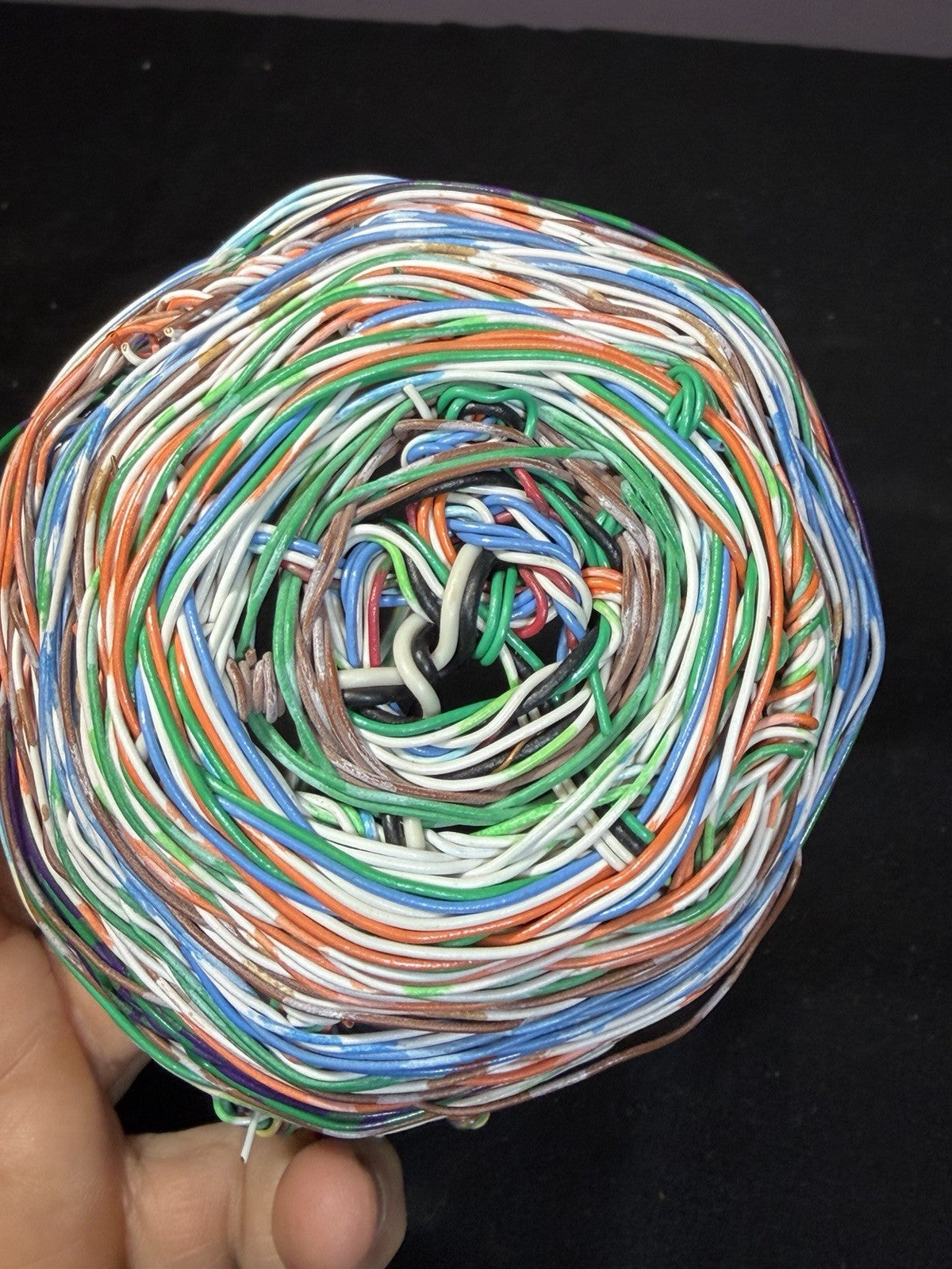 Bohemian Wire Basket Multicolor Decorative Handmade 6.5"