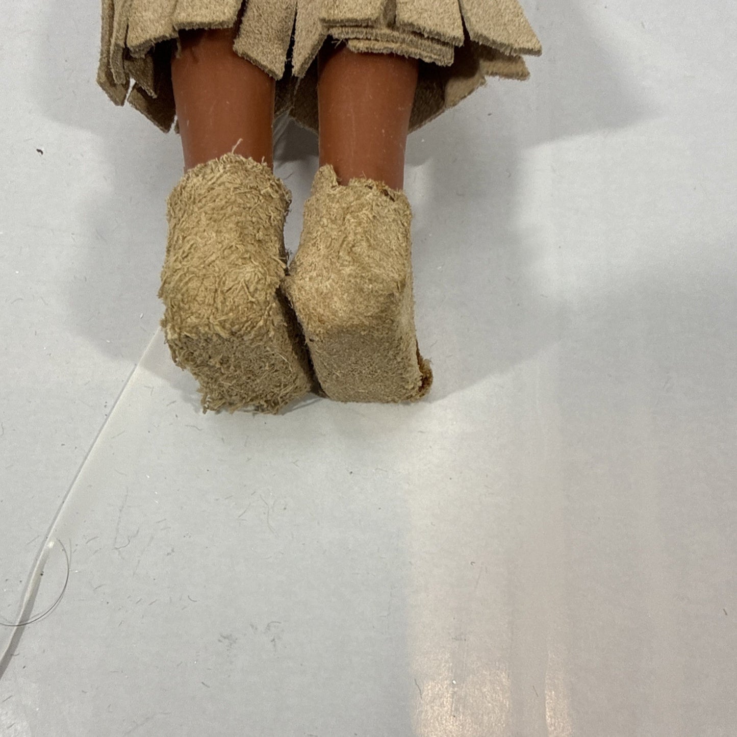 Vintage Native American Doll Papoose Baby Sleep Eyes Souvenir Doll