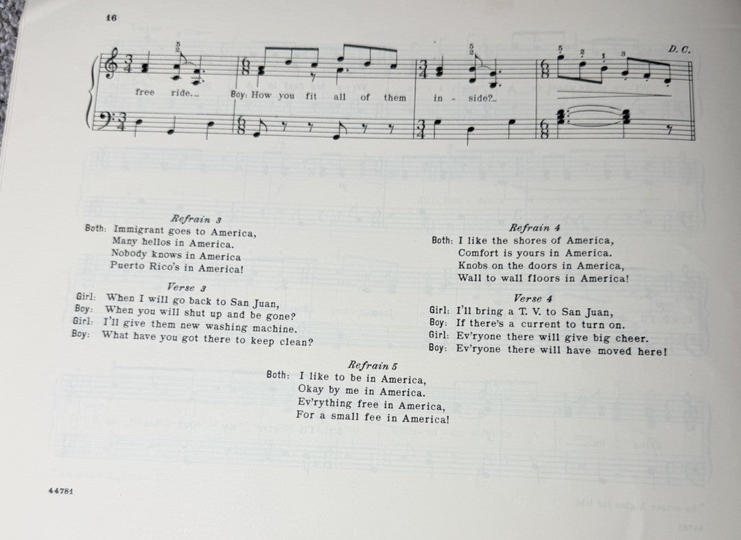West Side Story Piano Arrangements 1960 Man Of La Mancha 1966