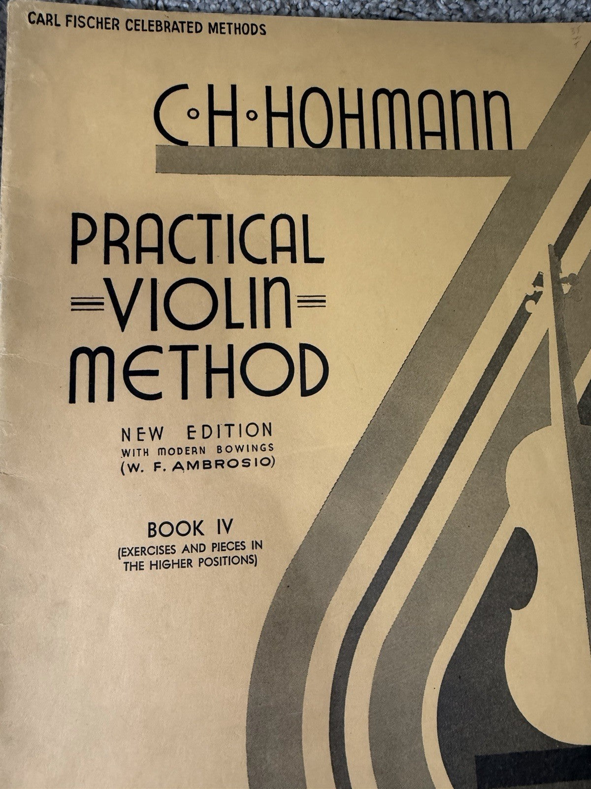 Vintage C H Hohmann Practical Violin Method Books Carl Fischer Publishing