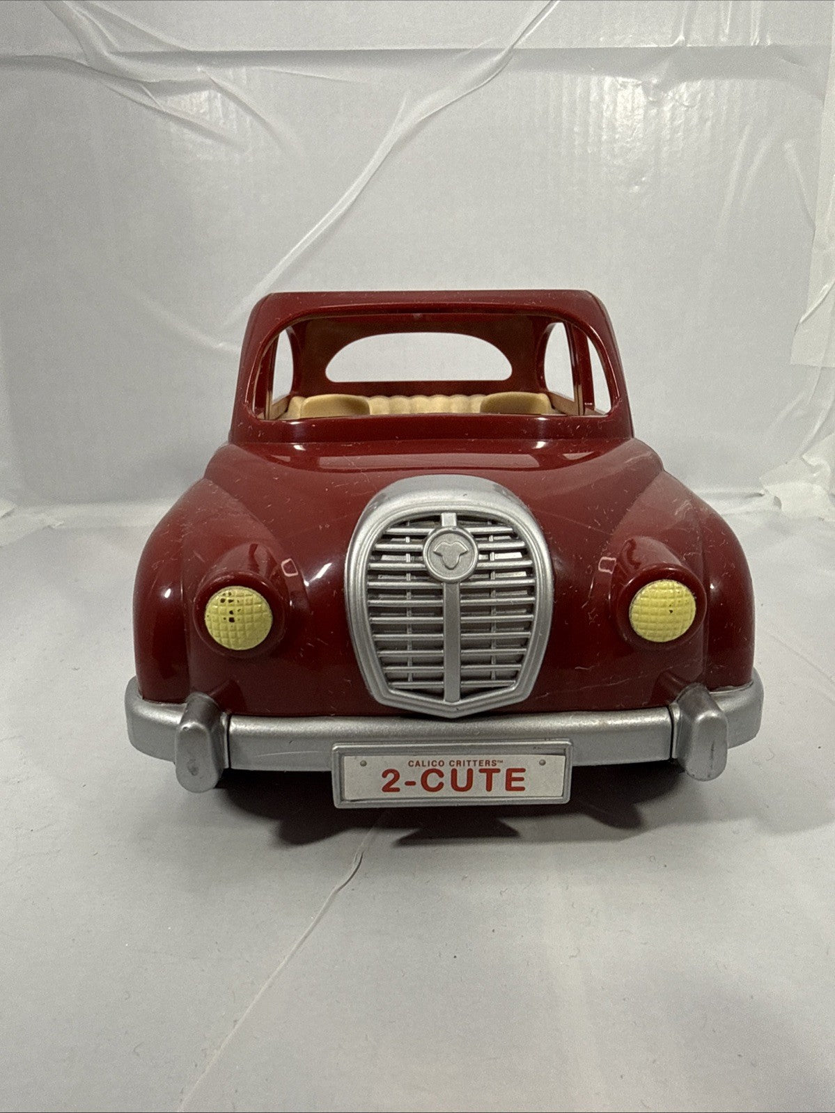 Calico Critters Burgundy Red Family Car Vehicle Toy Sylvanian Style