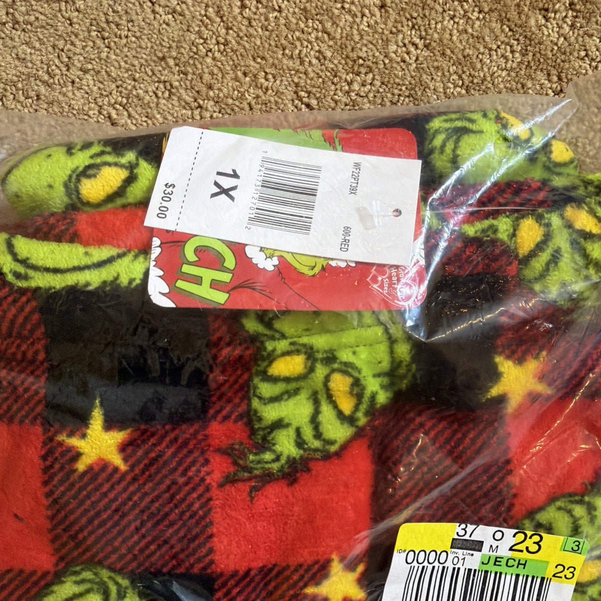 NWT Cuddl Duds Fleece Wrap L XL Dr Seuss Grinch Plush PJ Pants 1X Holiday Lot