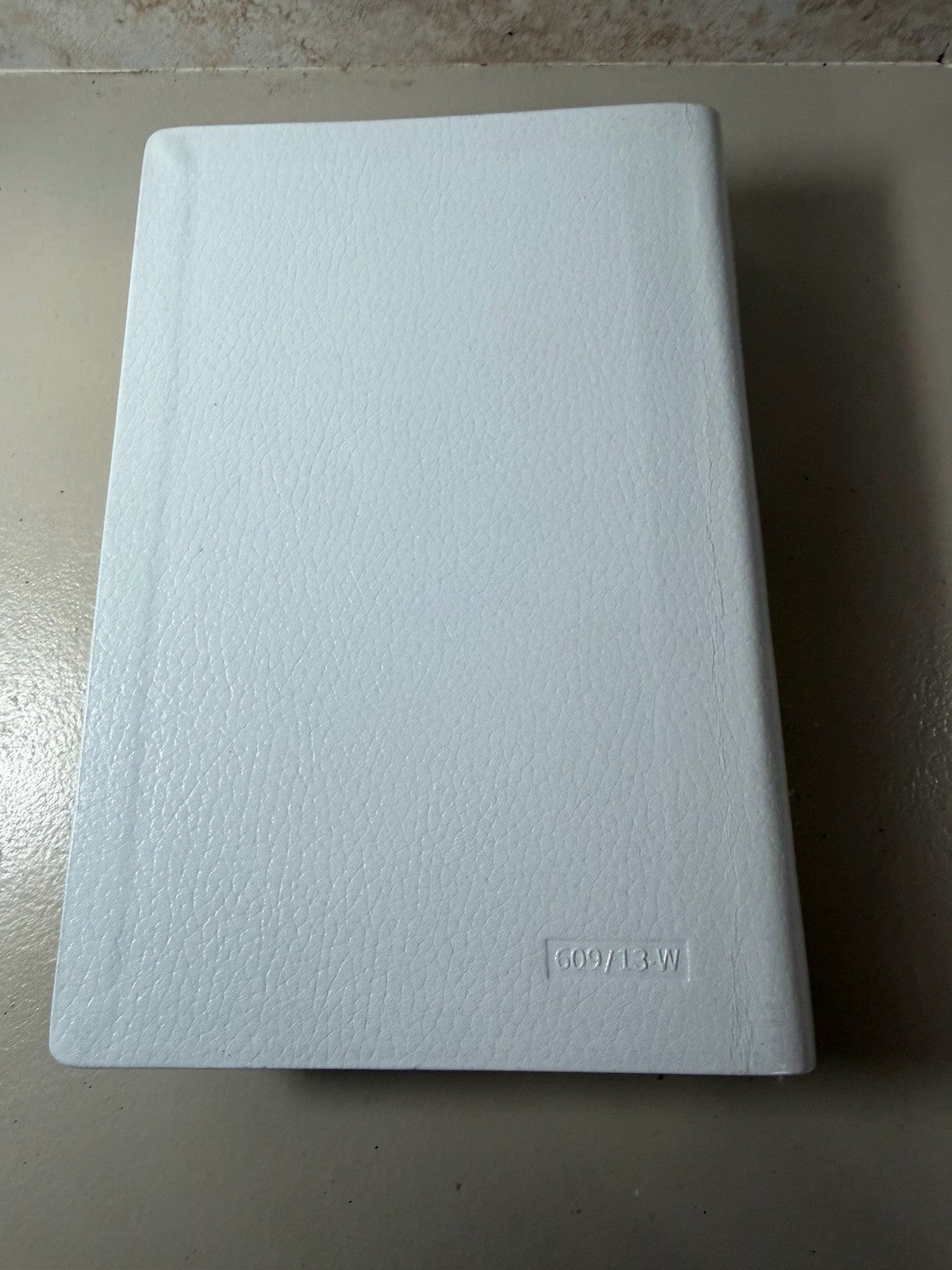 Vintage 1970 St Joseph Medium Size New American Bible White Gold Trim Catholic