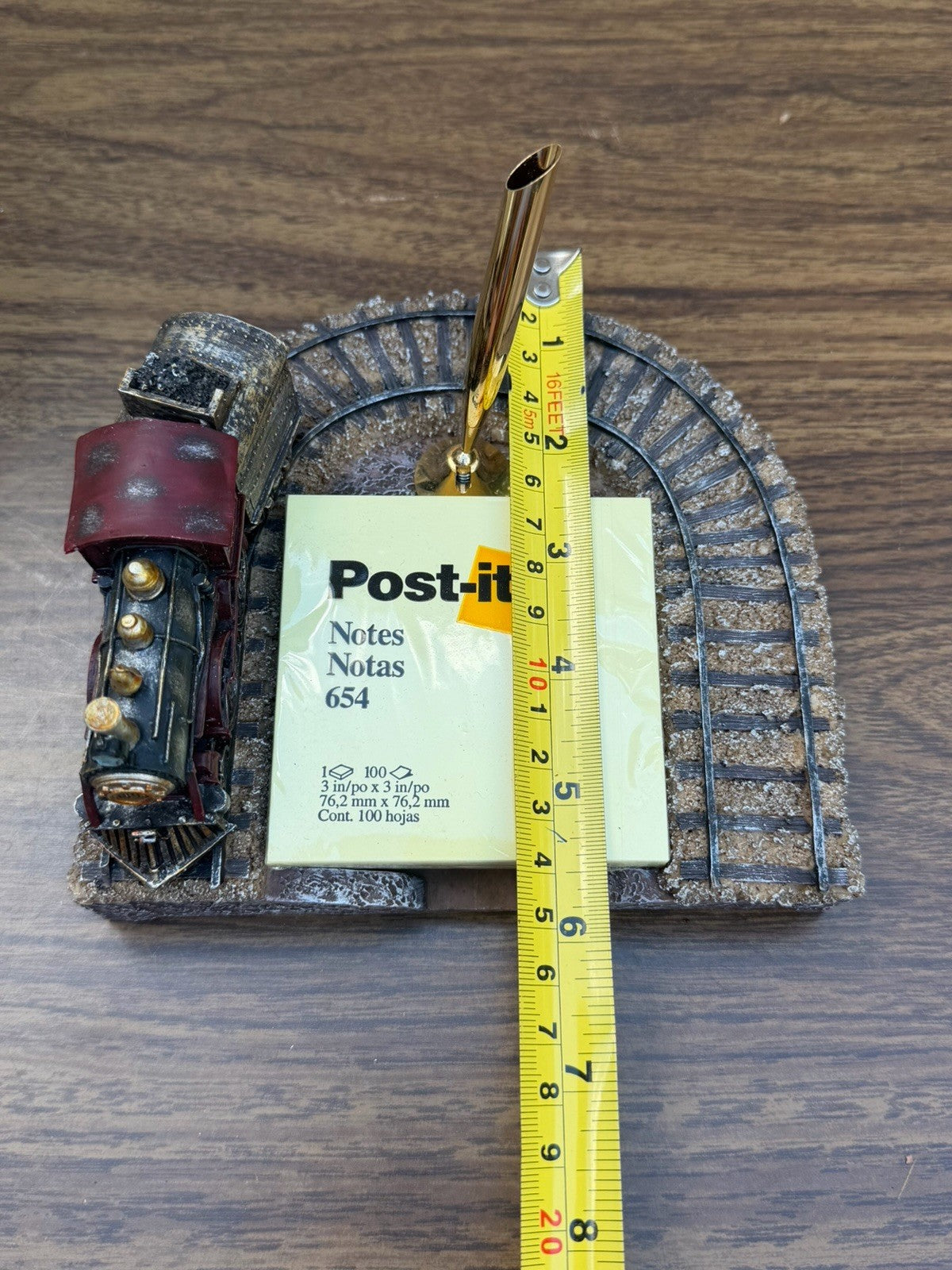 Vanmark Central Station Train Post It Note Holder Desk Pen Stand 2000