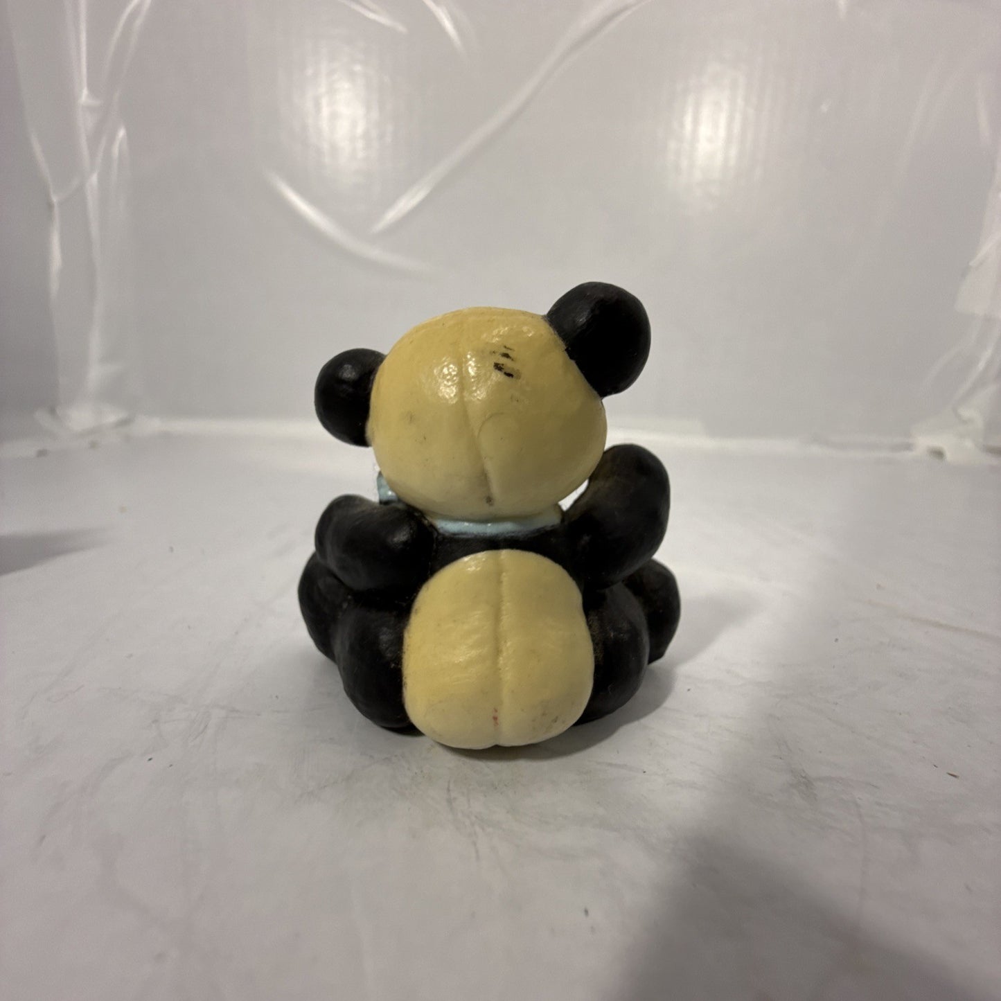 Vintage Miniature Panda Bear Figurines Christmas Happy Animal Lot of 4 Hong Kong