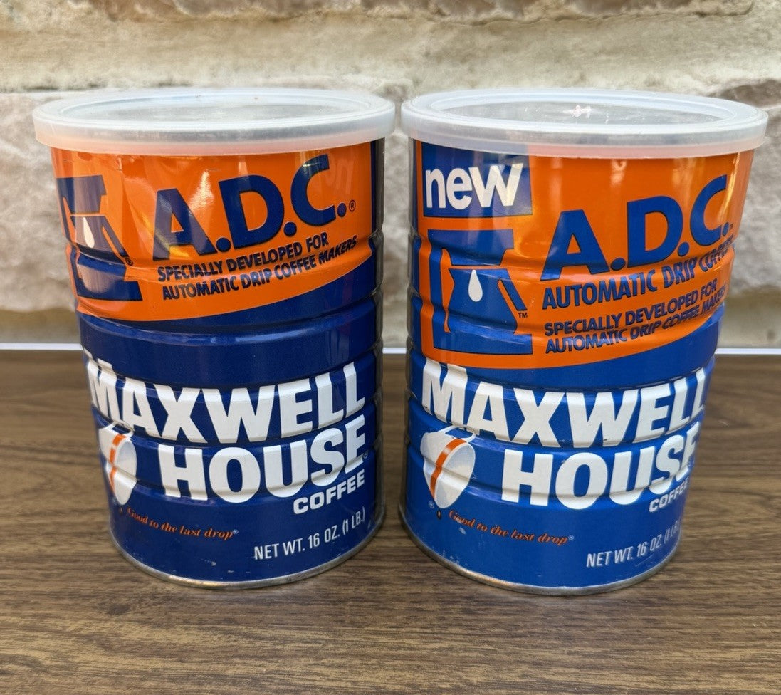 Vintage Kitchen Advertising Cans Lot Maxwell House Folgers Planters Mr Peanut