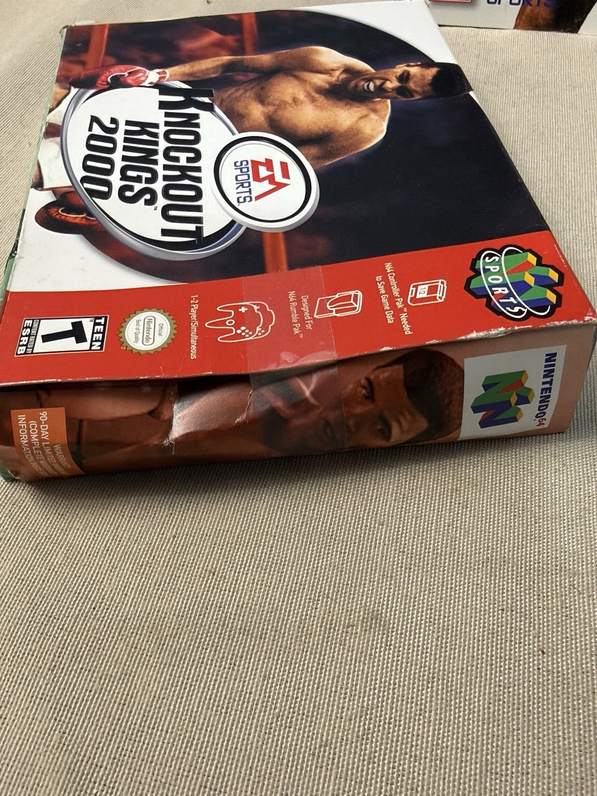 BOX ONLY Knockout Kings 2000 N64 ORIGINAL Box Manual Strategy Guide NO GAME