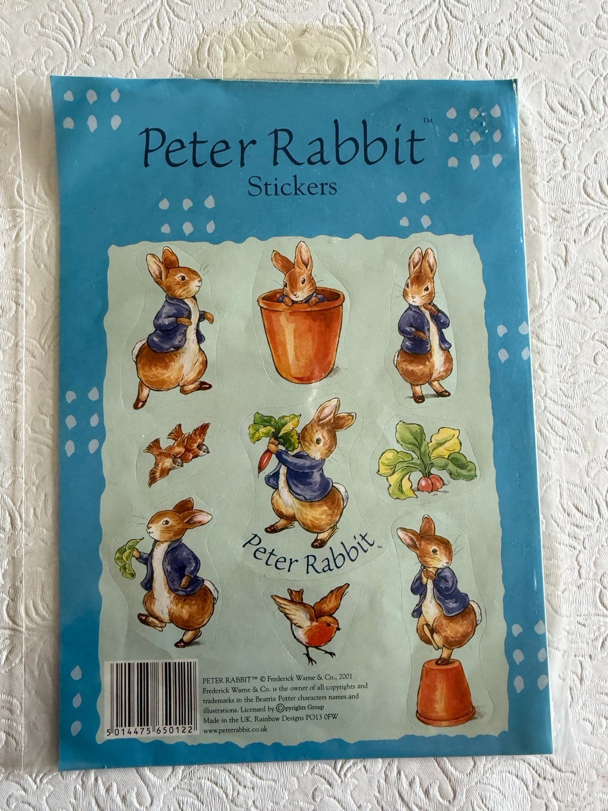 Vintage Beatrix Potter Peter Rabbit Treasury Books Stickers 1983 Gift Lot