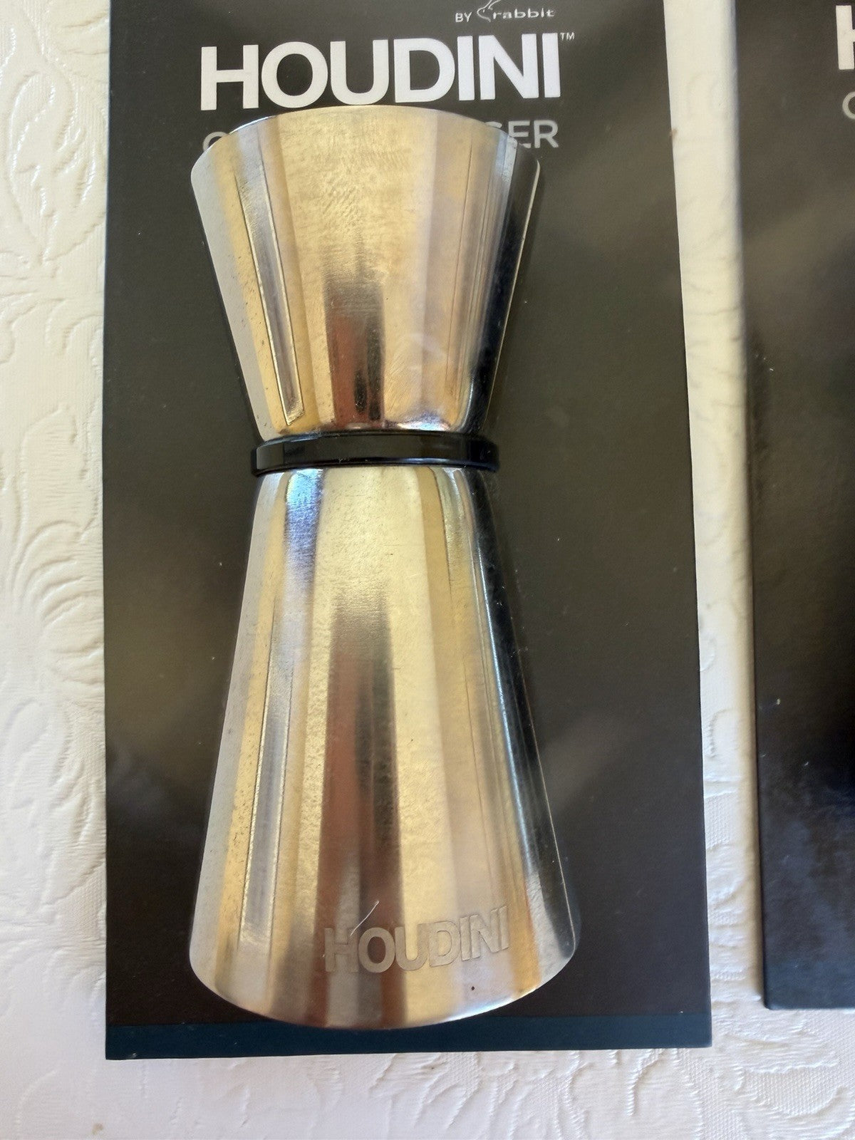 Rabbit Stainless Steel Double Jigger Lot of 2 Bar Measuring 1.5oz 1oz Tool