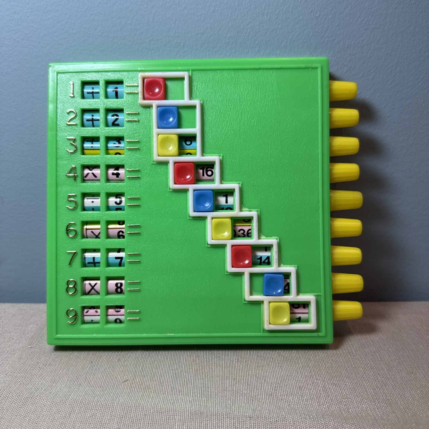 Vintage Sears Little Learners Mini Calculator Educational Toy Blue 1980s