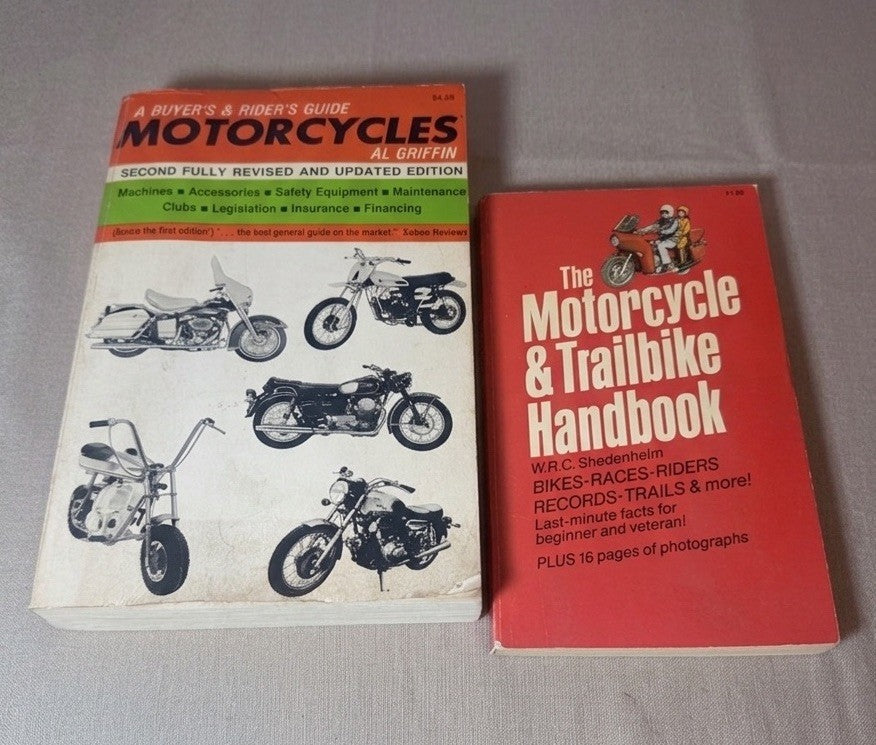 Vintage Motorcycle Trailbike Buyers Guide Handbook Lot Griffin Shedenhelm Books