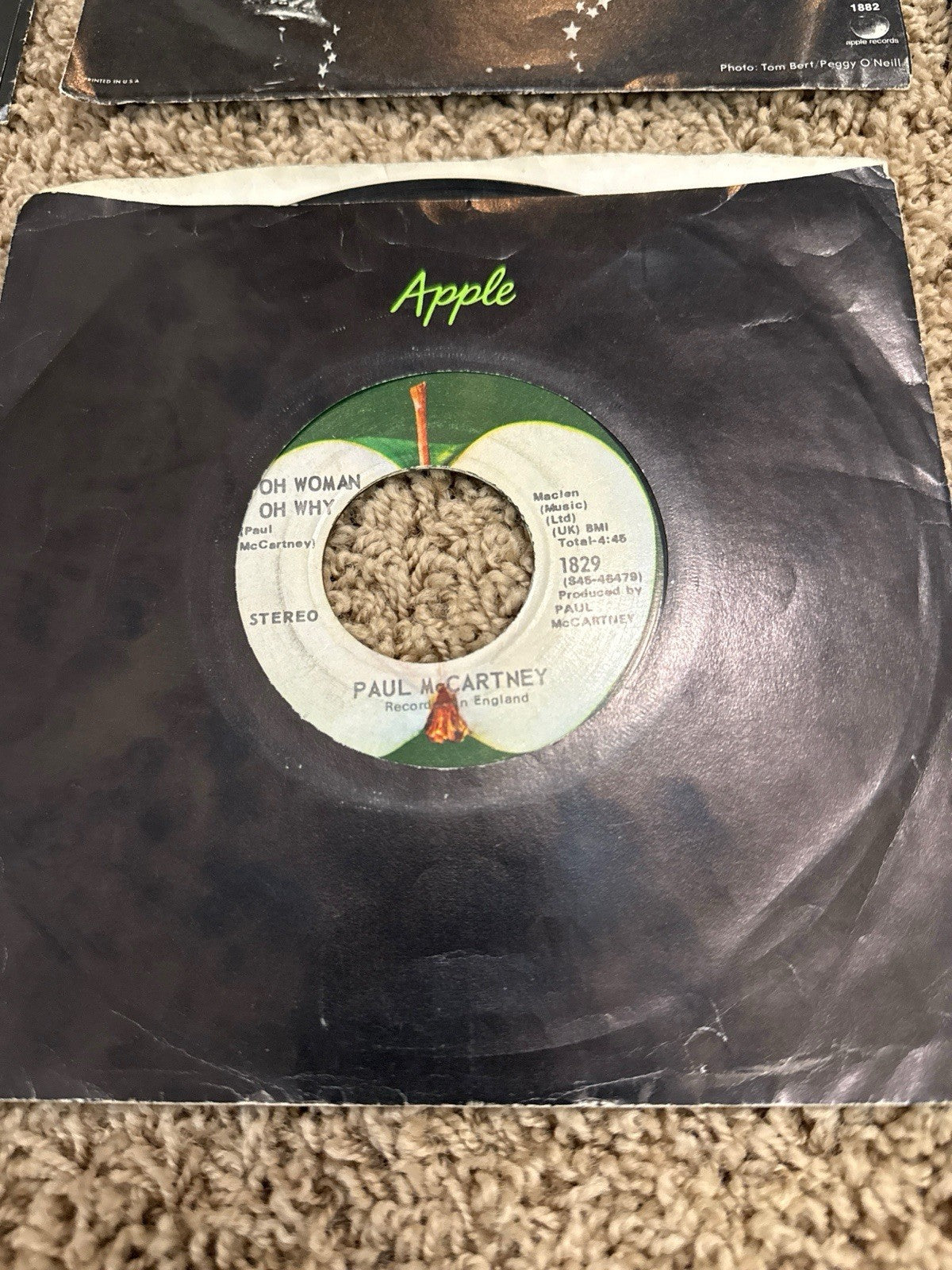 The Beatles Solo 7" Vinyl 45 Lot of 7 George Harrison Ringo Starr Paul McCartney
