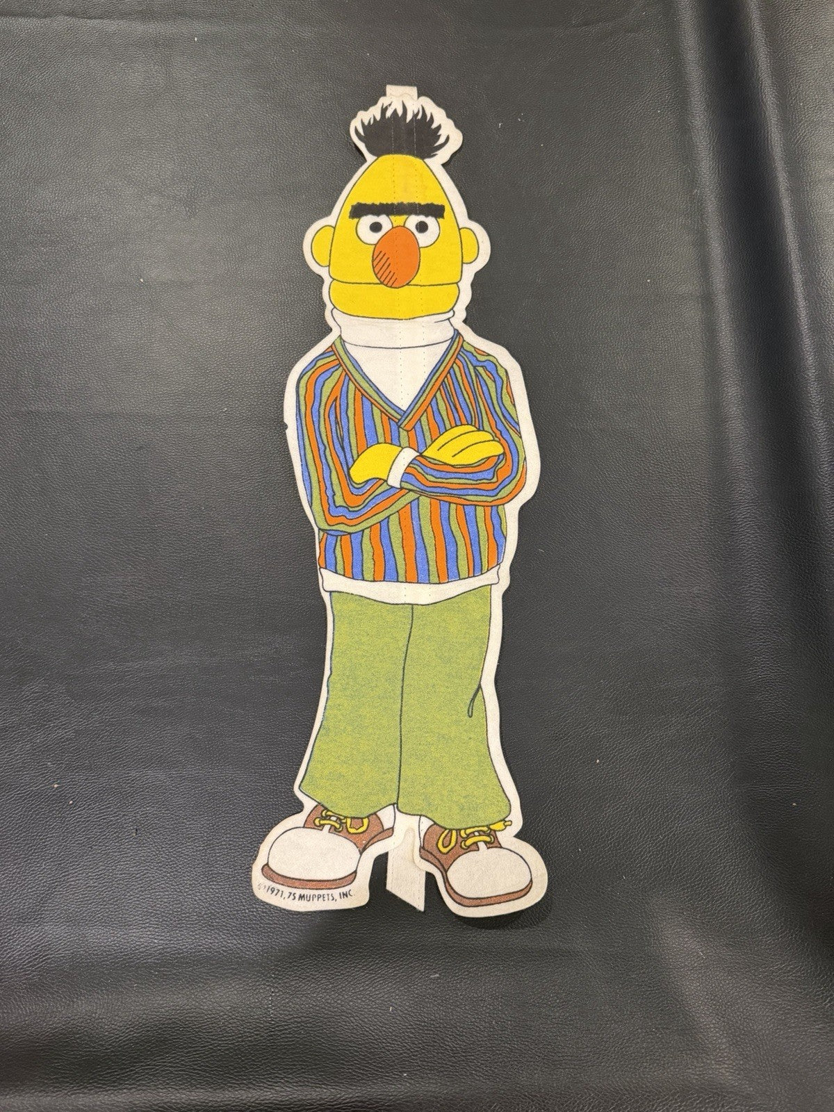 Vintage 22" Sesame Street Bert Felt Flannelgraph Wall Hanging Cutout 1971-1975