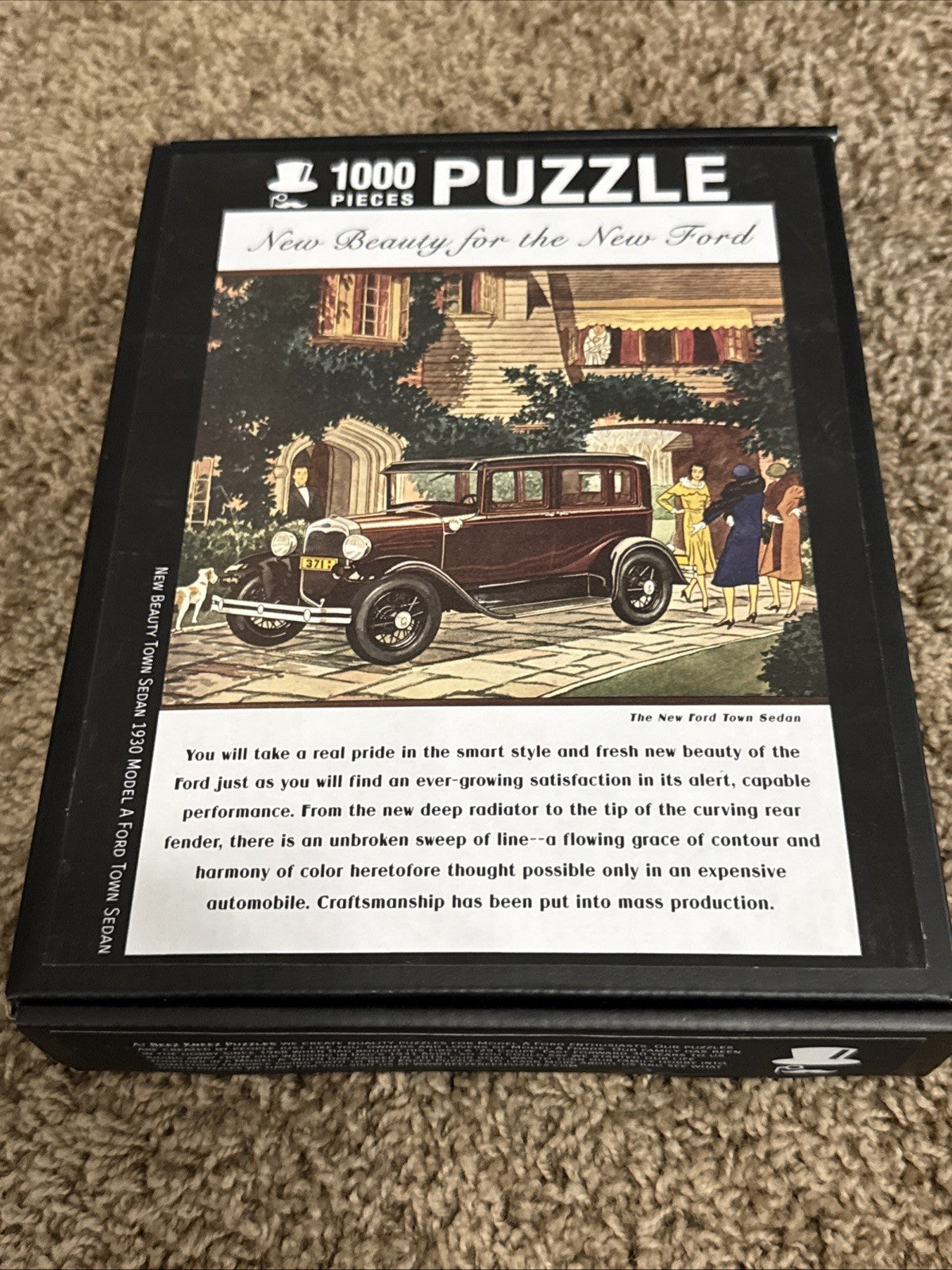 Beez Kneez Town Sedan New Beauty 1000 Piece Puzzle 1930 Ford Model A Sealed