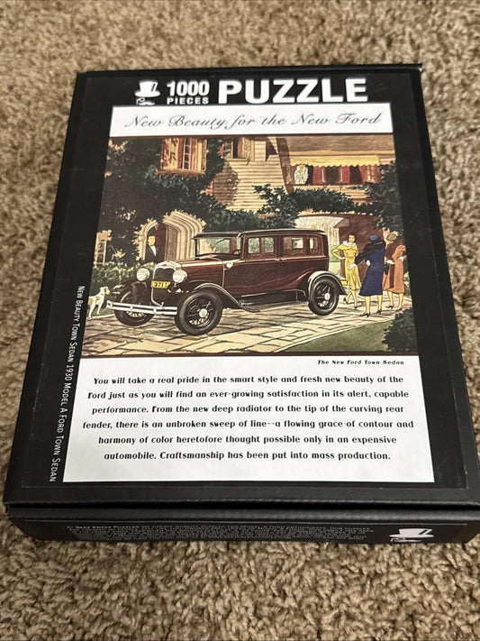 Beez Kneez Town Sedan New Beauty 1000 Piece Puzzle 1930 Ford Model A Sealed