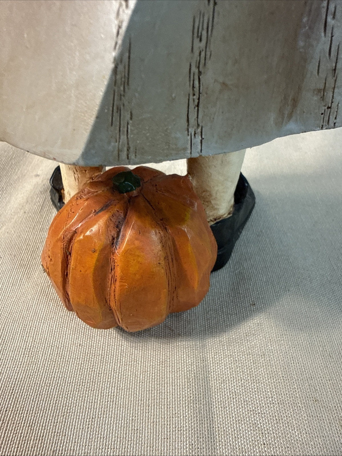 The Cracker Box Seasons Pilgrim Figurine Hand Painted Wood 13" Thanksgiving