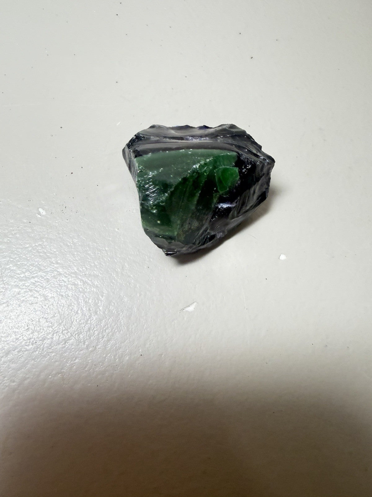 Raw Slag Glass Cullet Chunks Green Blue White Craft Stones Lot of 15 items