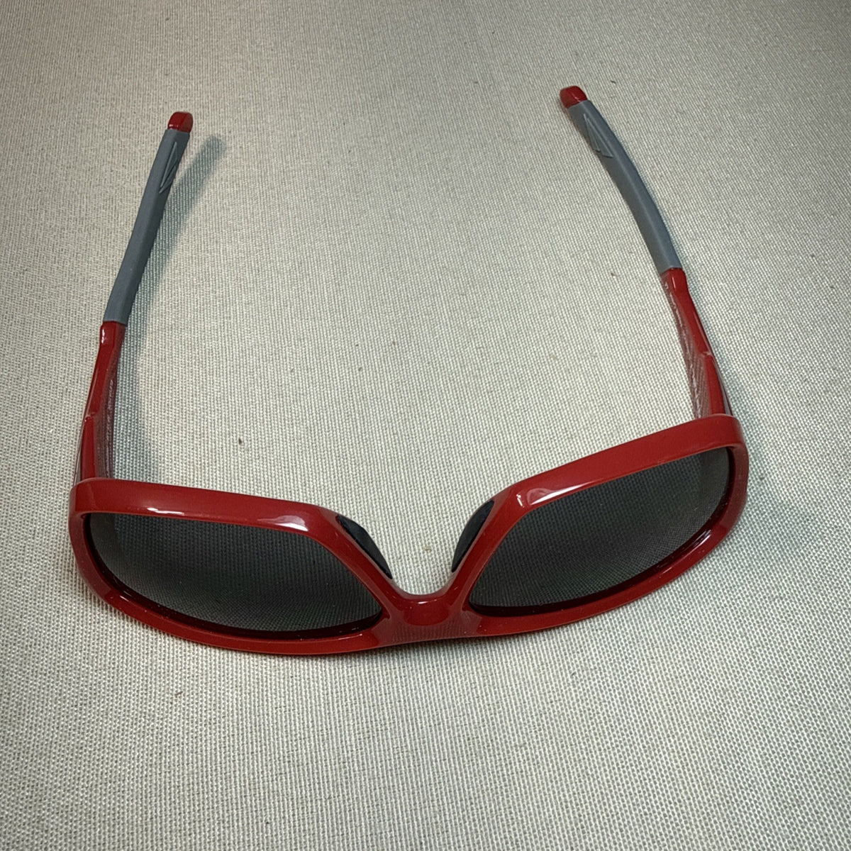 DENALI Elevation Sunglasses Red Gray Eyewear 58/15/135 Case New Sport Wrap Frame