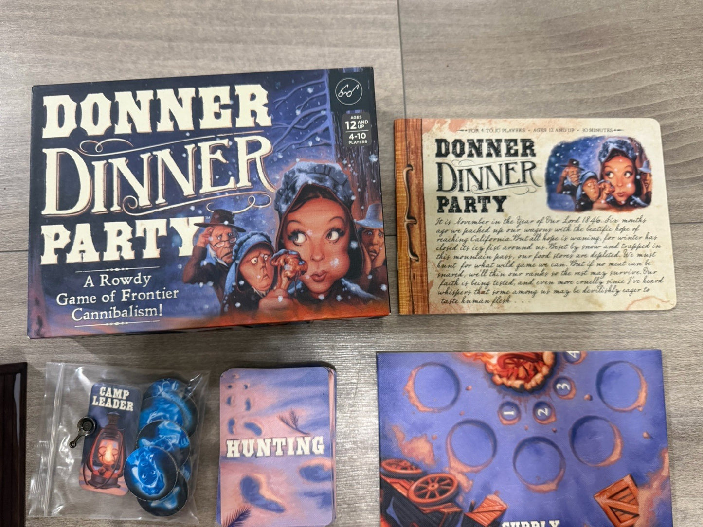 Adult Party Board Game Lot Joking Hazard Blockbuster Donner Dinner