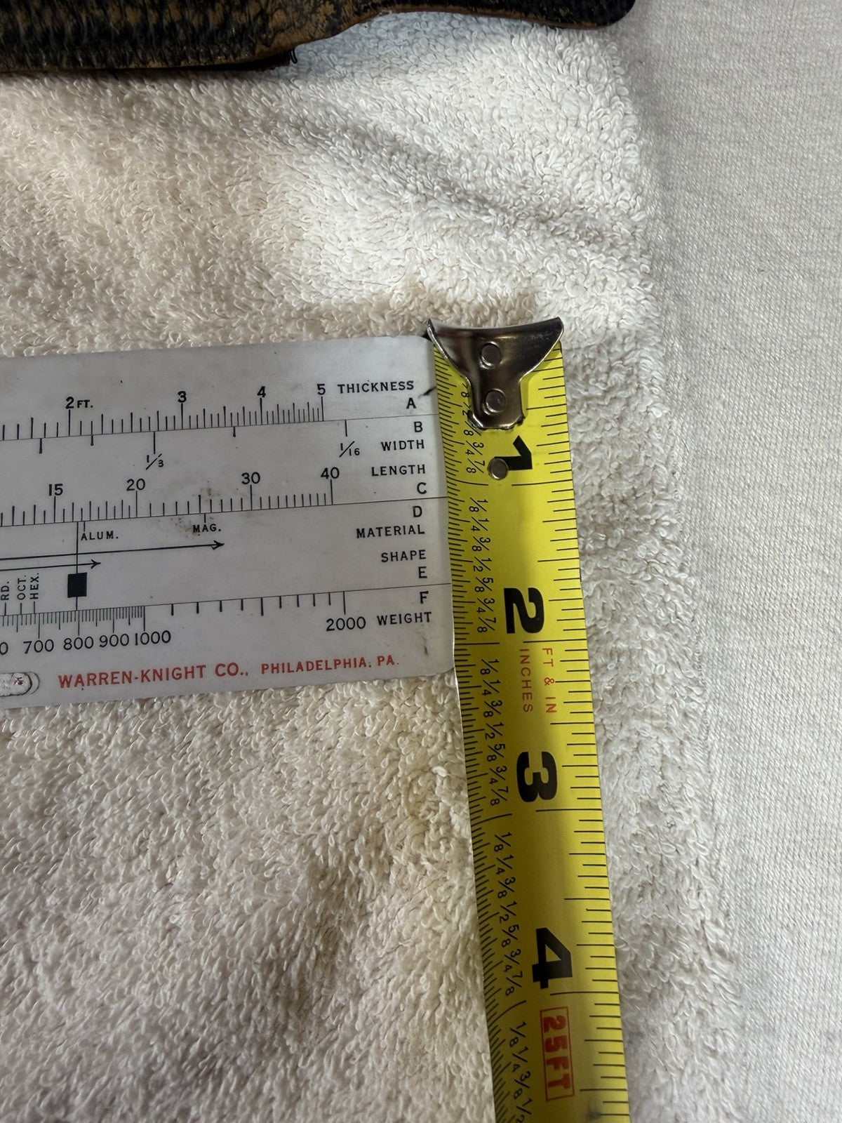 Vintage Warren Knight WAKCO Weight Rule No 1373 B Precision Tool