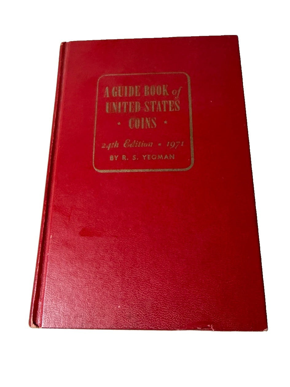 Vintage 1971 Guide Book United States Coins 24th Edition Red Book R.S. Yeoman HC